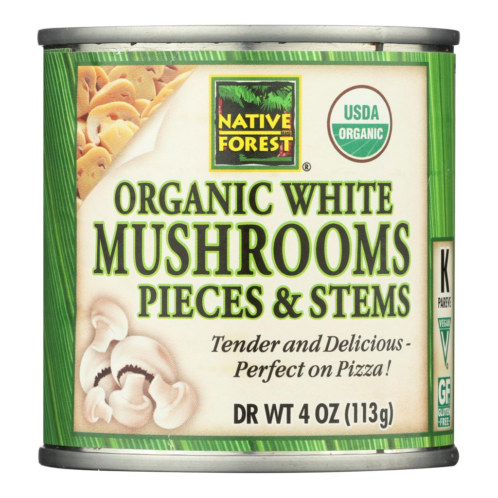 Native Forest Organic Mushroom Pieces and Stems (Pack of 12 - 4 Oz.) - Cozy Farm 