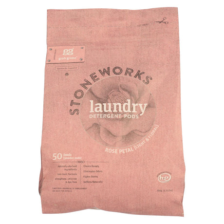 Stoneworks Rose Laundry Detergent Pods (Pack of 6 - 50 Count) - Cozy Farm 