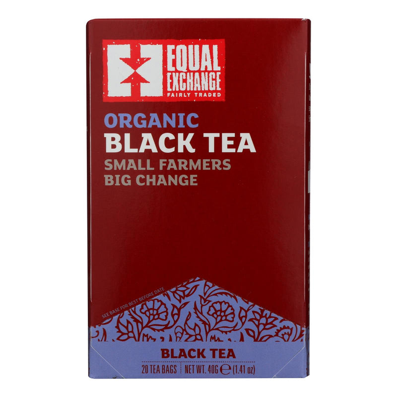 Equal Exchange Organic Black Tea, 6 Pack - 20 Tea Bags - Cozy Farm 