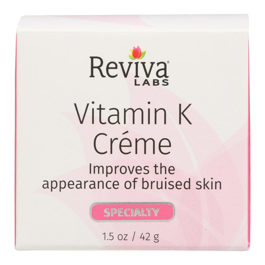 Reviva Labs Vitamin K Cream (Pack of 1.5 Oz.) - Cozy Farm 