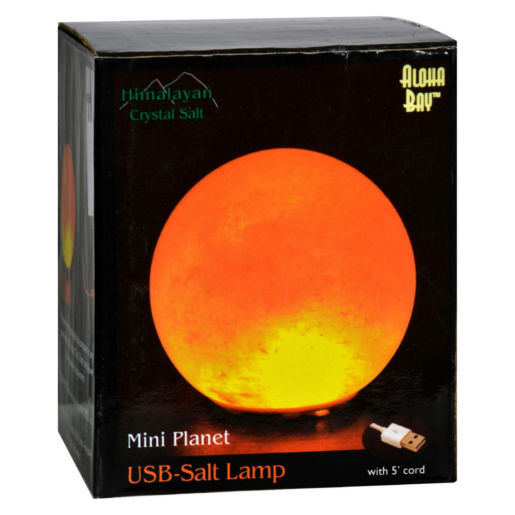 Himalayan Salt Mini Planet Salt Lamp - Usb - 3 In - Cozy Farm 