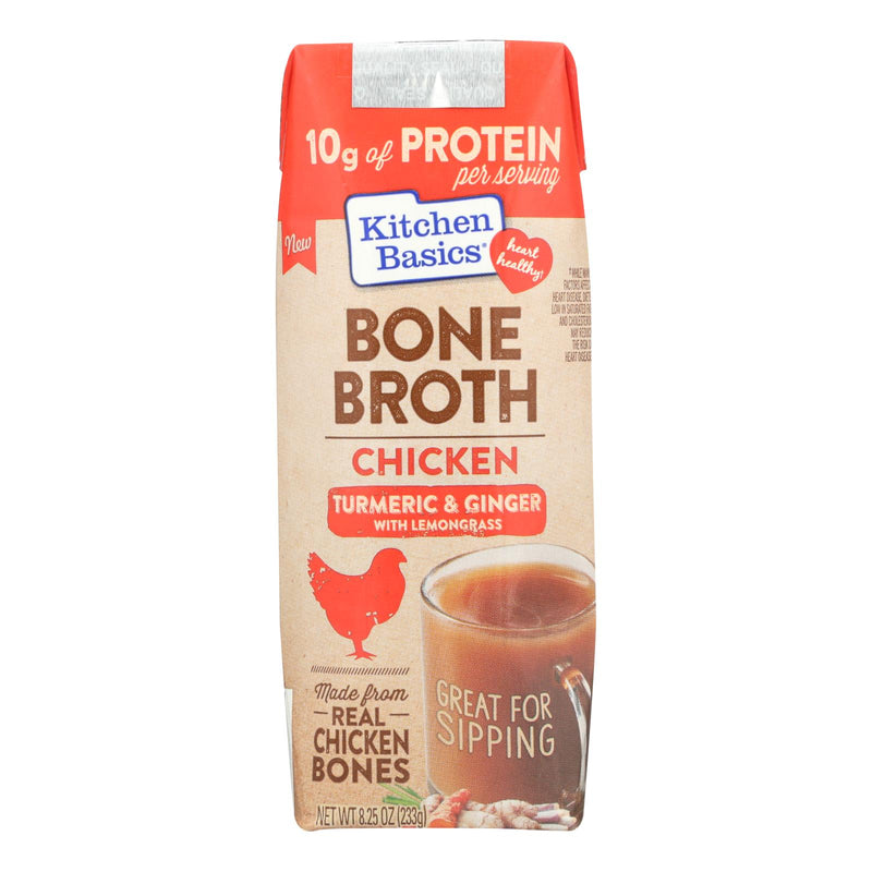Kitchen Basics Chicken Bone Broth Essential Nutrients (Pack of 12 - 8.25 Fl Oz) - Cozy Farm 