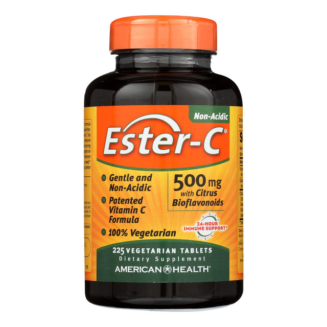 American Health Ester-C 500 mg with Citrus Bioflavonoids, 225 Vegetarian Tablets - Cozy Farm 