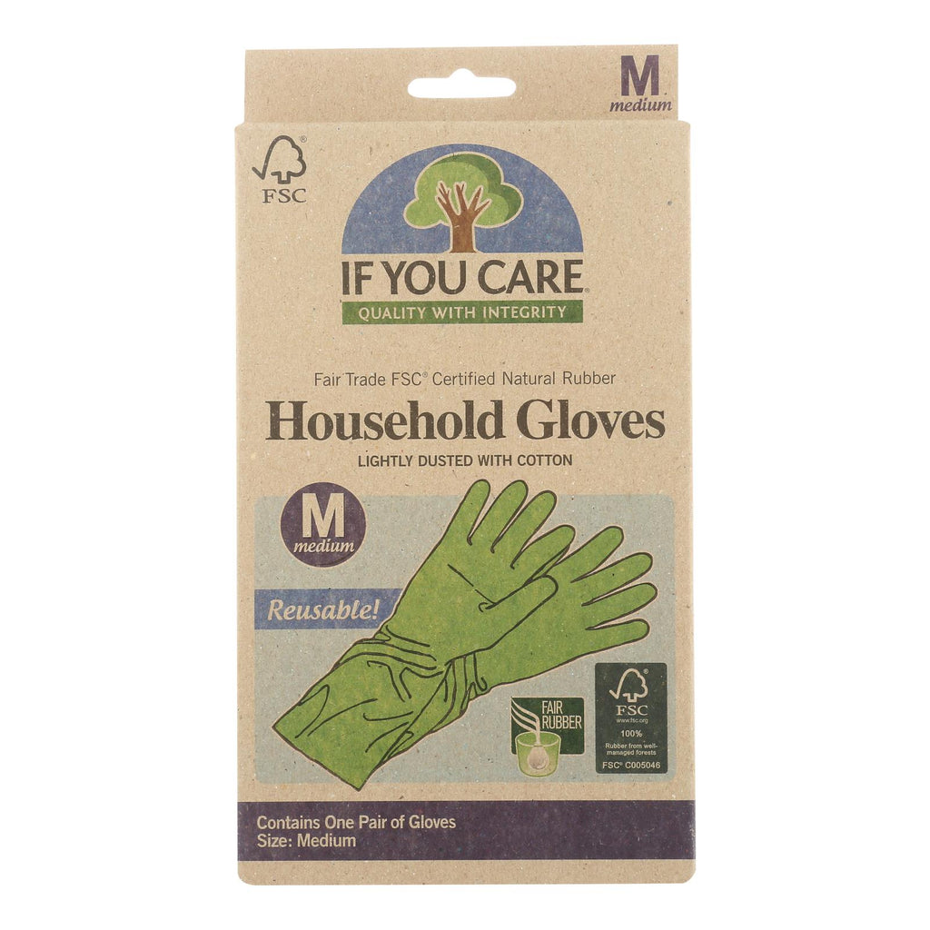 If You Care (Pack of 12) Household Gloves - Medium - Cozy Farm 
