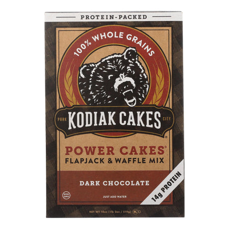 Kodiak Cakes Dark Chocolate Protein Flapjack and Waffle Mix (Pack of 6 - 18 Oz.) - Cozy Farm 