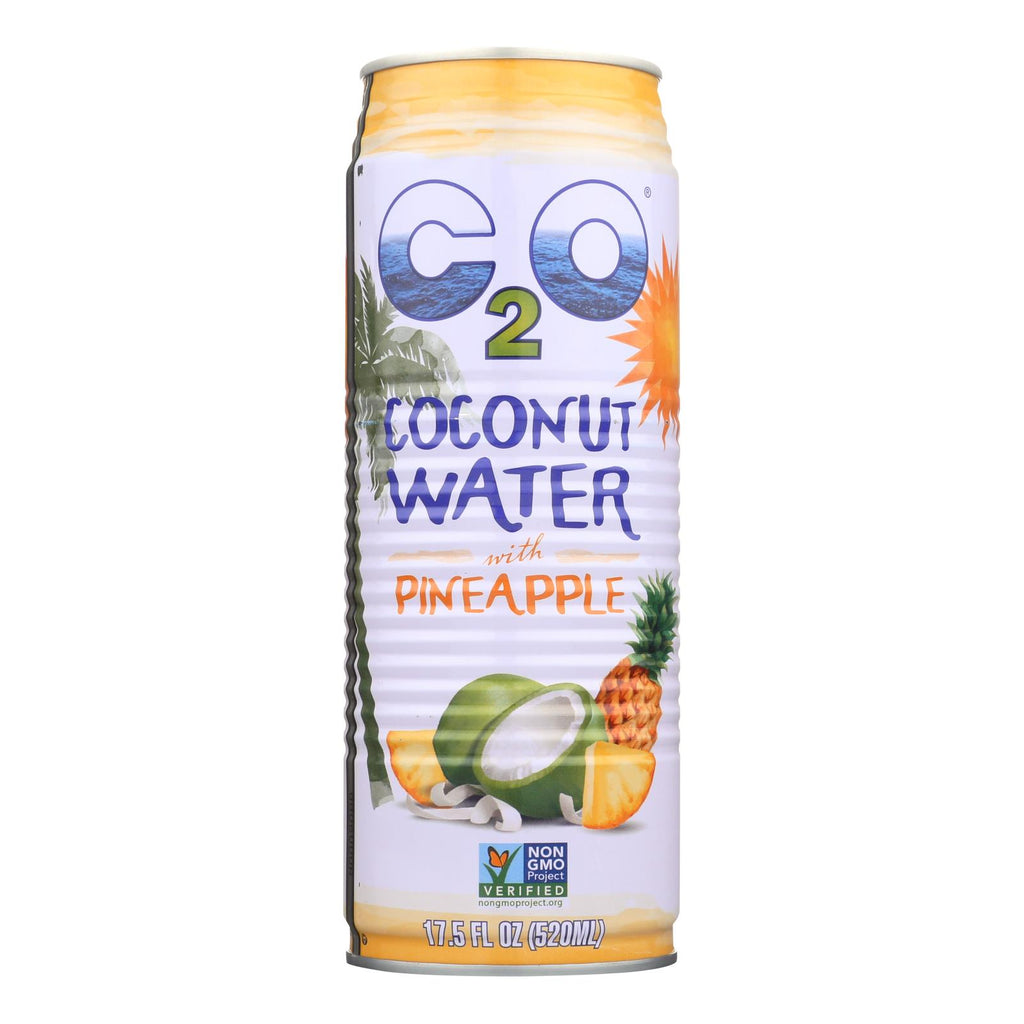 C2o Coconut Water with Pineapple Juice and Coconut Pulp (Pack of 12 - 17.5 Fl Oz). - Cozy Farm 