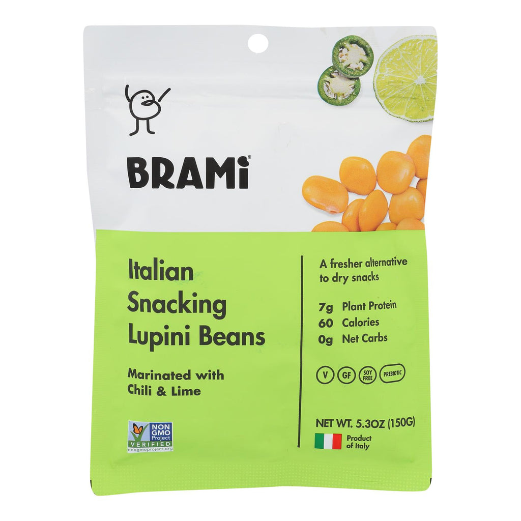 Brami Lupini Snack - Chili Lime (Pack of 8) - 5.3 Oz. - Cozy Farm 
