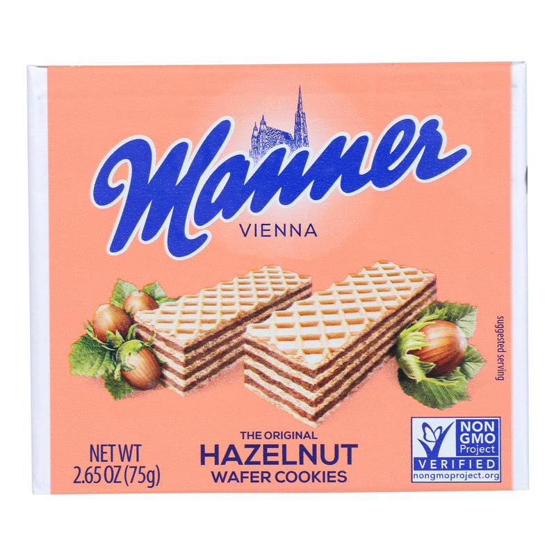 Manner Premium Hazelnut Wafers (Pack of 12 - 2.65 Oz. Individual Packs) - Cozy Farm 
