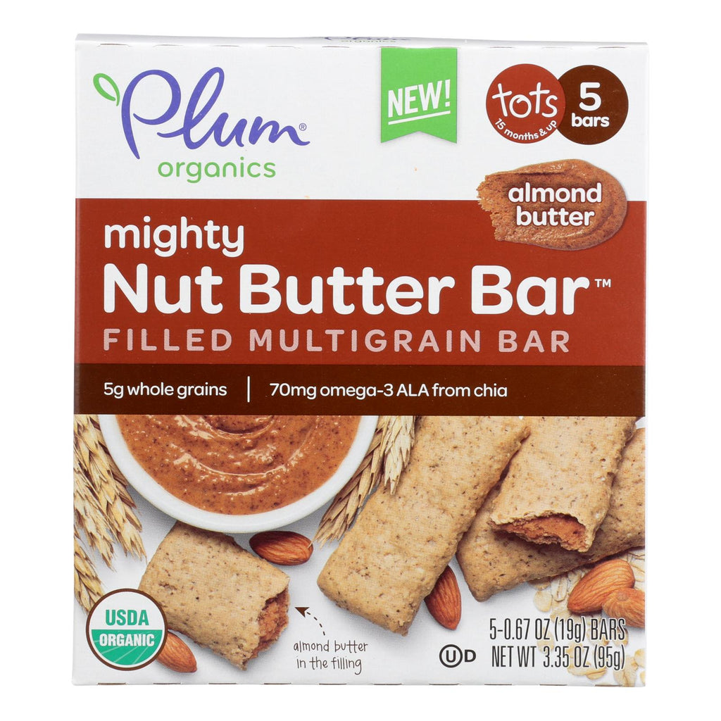 Plum Organics Almond Butter Tots Snacks (Pack of 8) - 5/.67 Oz. - Cozy Farm 