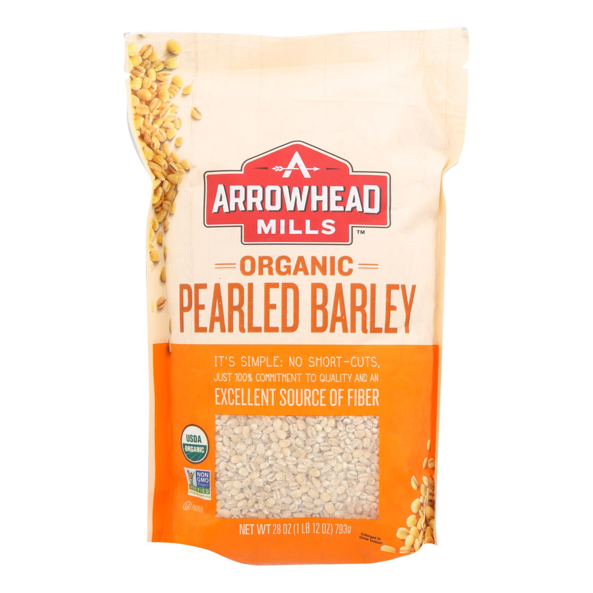 Arrowhead Mills Organic Pearled Barley, Non-GMO, 28 Oz (Pack of 6) - Cozy Farm 