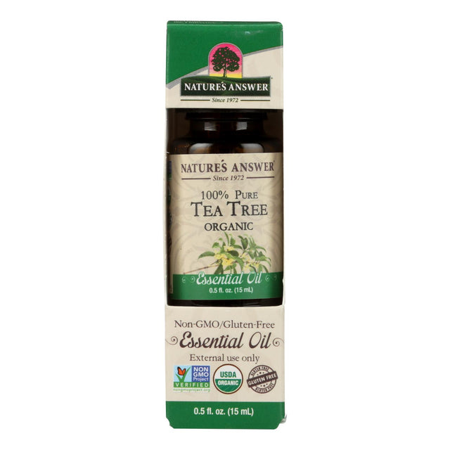 Nature's Answer Organic Tea Tree Essential Oil, 0.5 Oz. - Cozy Farm 