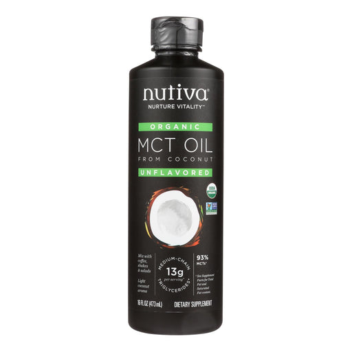 Nutiva Organic MCT Oil (16 Fl Oz) - Pure Energy from Coconut - Cozy Farm 