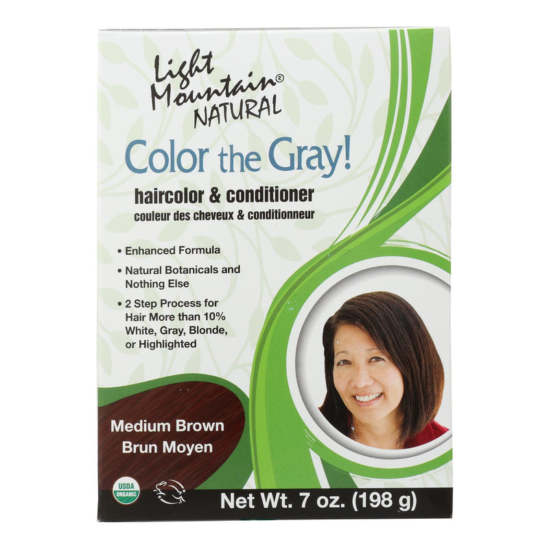 Light Mountain Organic Medium Brown Hair Conditioner (7 Oz.) - Cozy Farm 