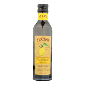 Lucini Italia Lemon Infused Extra Virgin Olive Oil - 8.5 FL Oz Pack of 6 - Cozy Farm 