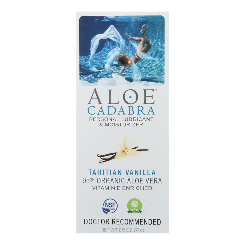 Aloe Cadabra Organic Personal Lubricant (Pack of 2.5 Oz - Tahitian Vanilla) - Cozy Farm 