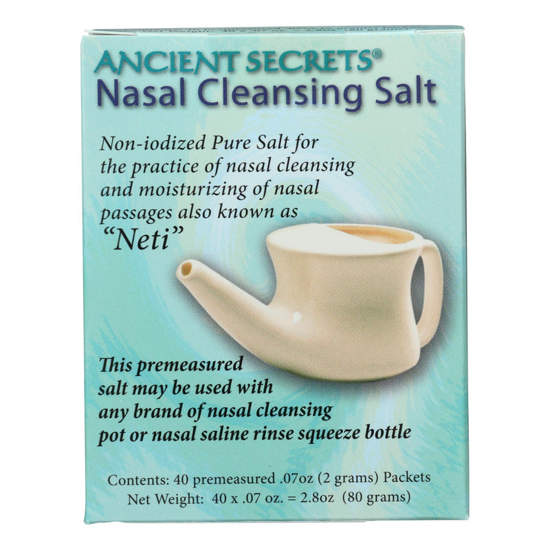 Ancient Secrets Nasal Irrigation Salt Packets (40 Count) - Cozy Farm 