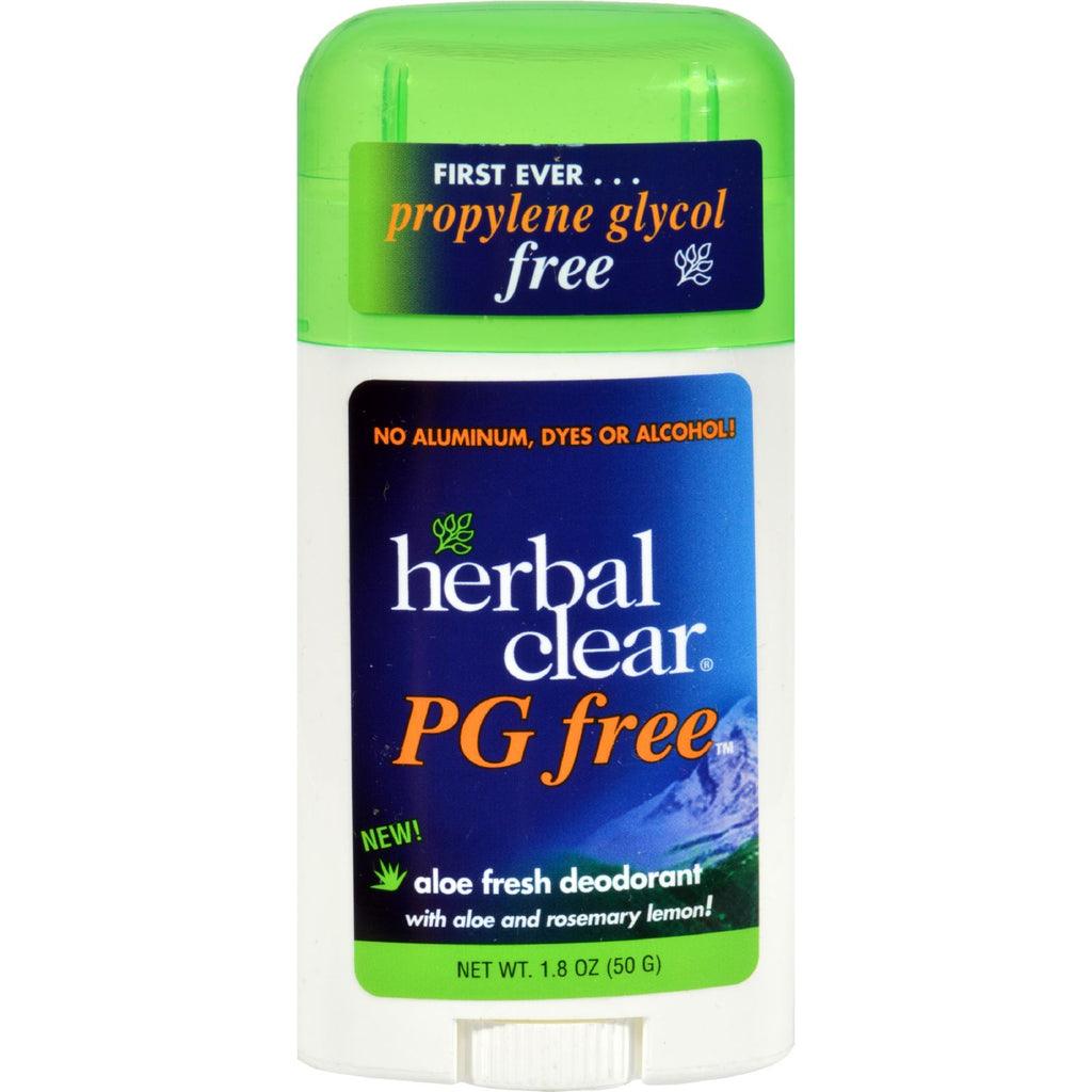 Herbal Clear Deodorant Stick  - Aloe Fresh, PG-Free, 1.8 Oz. - Cozy Farm 