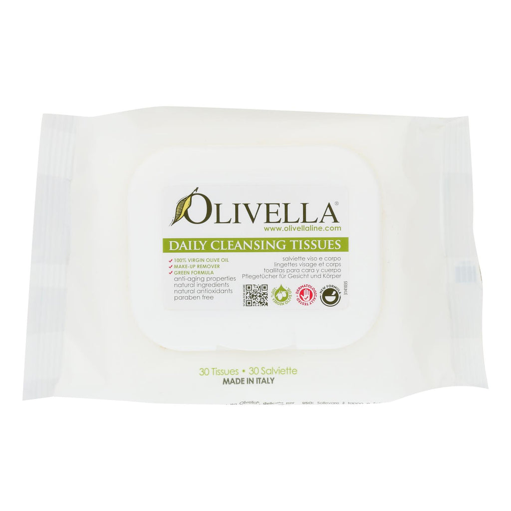 Olivella Daily Facial Cleansing Tissues (Pack of 30) - Cozy Farm 