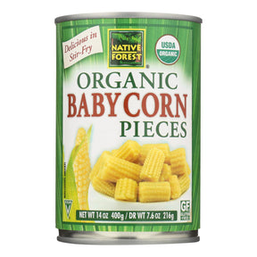 Native Forest Organic Cut Baby Corn (6  Packs of 14 Oz.) - Cozy Farm 