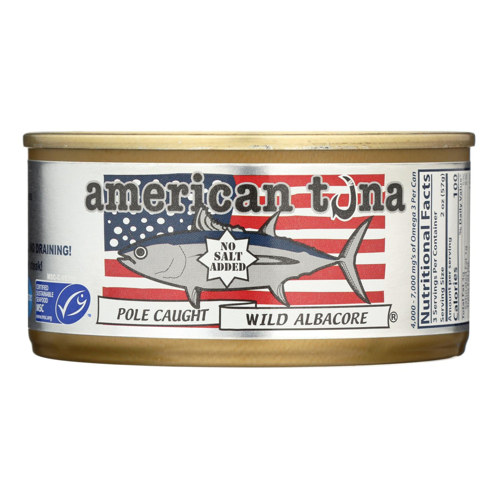American Tuna (Pack of 24) - Canned Tune No Salt - 6 Oz. - Cozy Farm 