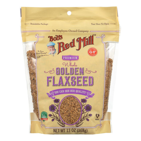 Bob's Red Mill Gluten-Free Golden Flaxseeds (Pack of 4, 13 oz. each) - Cozy Farm 