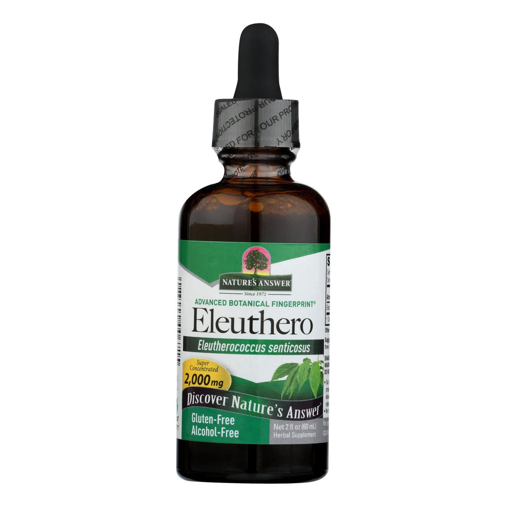Nature's Answer Eleuthero Root Alcohol Free - 2 Fl Oz (Pack of 1) - Cozy Farm 