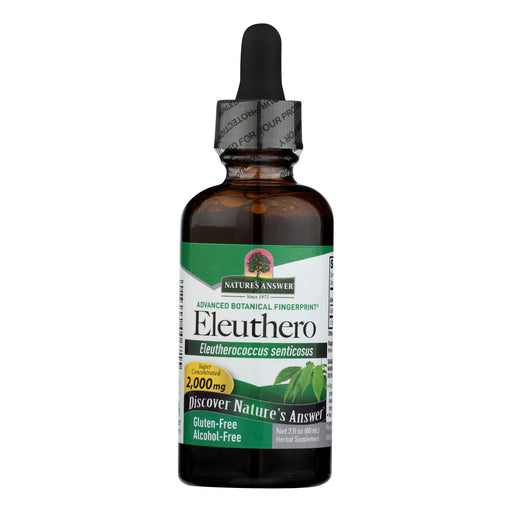 Nature's Answer Eleuthero Root Extract, Alcohol-Free - Potent Adaptogen - Boosts Energy and Vitality - 2 Fl Oz - Cozy Farm 