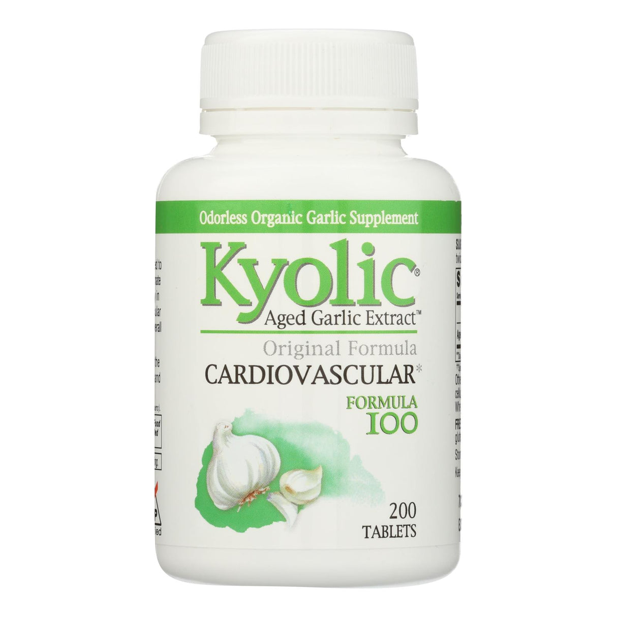 Kyolic Aged Garlic Extract Hi-Po Cardiovascular Original, 100/200 Tablets - Cozy Farm 