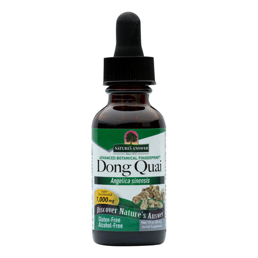Nature's Answer - Alcohol-Free Dong Quai Root Extract (1 Fl Oz) - Cozy Farm 