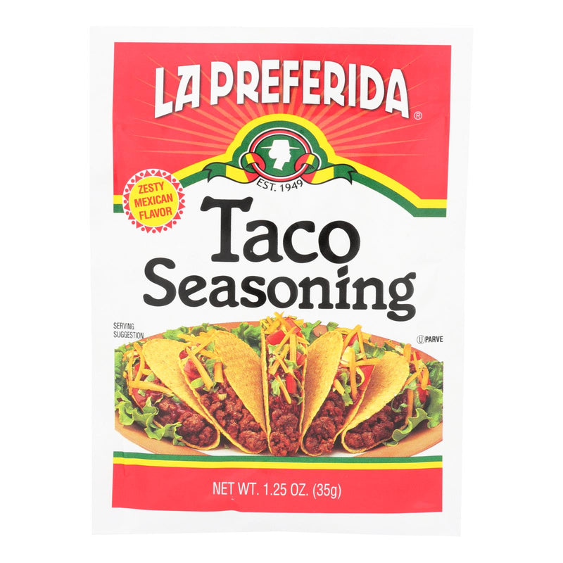 La Preferida Classic Taco Seasoning for Perfect Tacos - Case of 12 (1.25 Oz per Packet) - Cozy Farm 