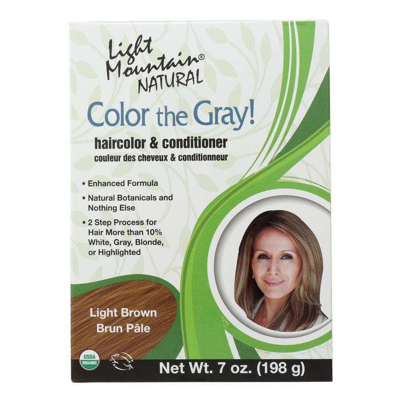 Light Mountain Natural Hair Color - Enhanced Light Brown (1 Pack, 7 Oz) - Cozy Farm 