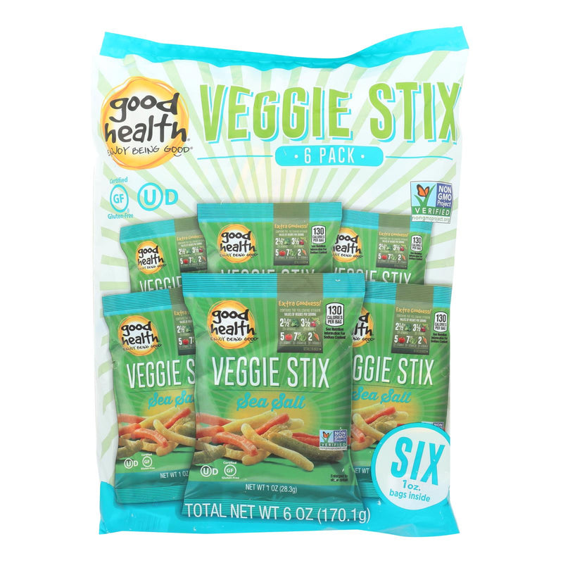 Good Health Veggie Straws - Sea Salt, 6 Oz. Pack of 6 - Cozy Farm 