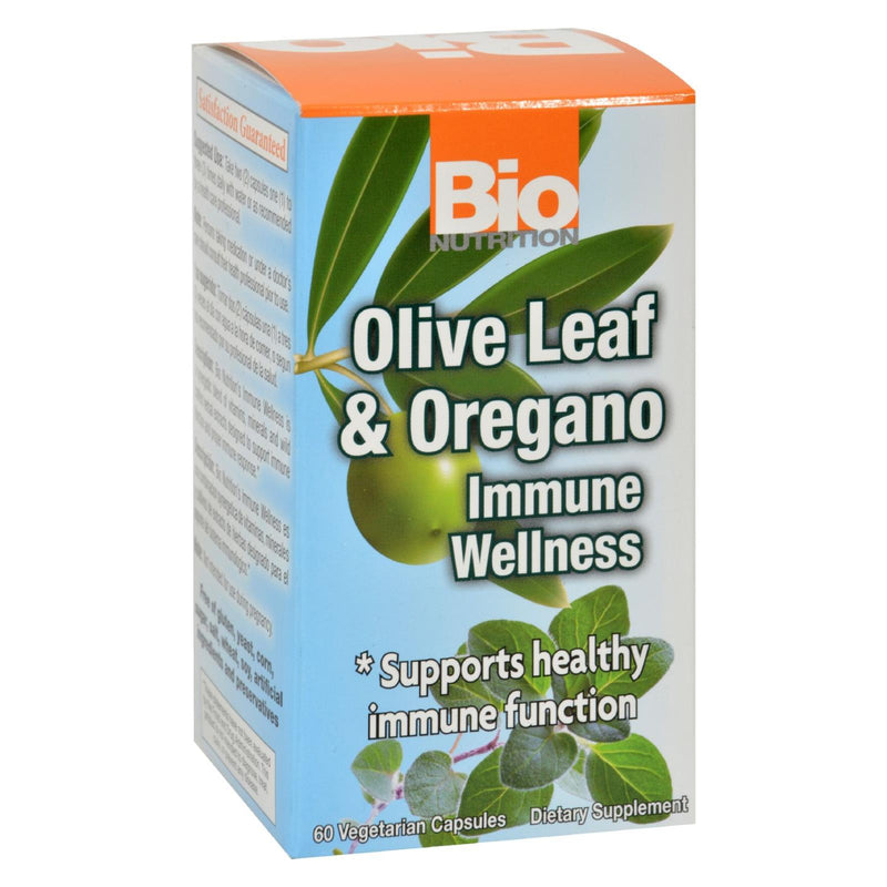 Bio Nutrition Immune Wellness Olive Leaf and Oregano 60 Vcaps - Cozy Farm 