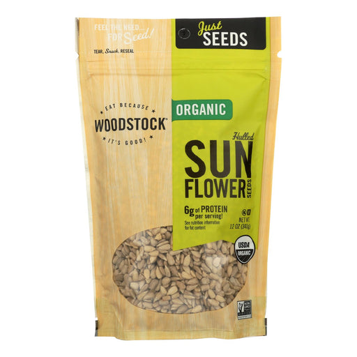Woodstock Organic Unsalted Hulled Sunflower Seeds (8 Pack, 12 oz. Each) - Cozy Farm 
