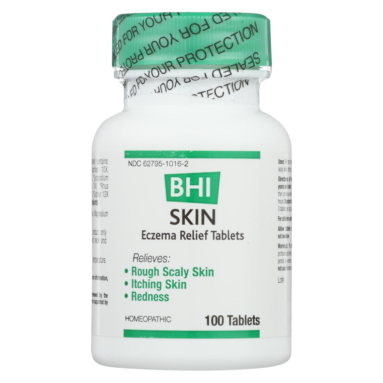 BHI Skin Eczema Relief, 100% Natural, 100 Tablets - Cozy Farm 