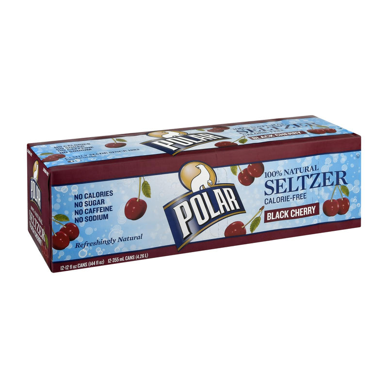 Polar Beverages Seltzer - Black Cherry - 12pk - 12/12 Fl Oz - Cozy Farm 