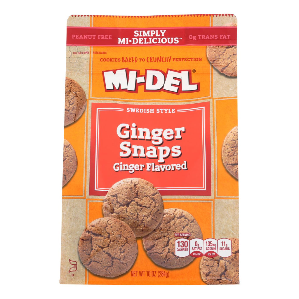 Mi-Del Original Flavored Ginger Snaps Cookies (Pack of 8 - 10 Oz.) - Cozy Farm 