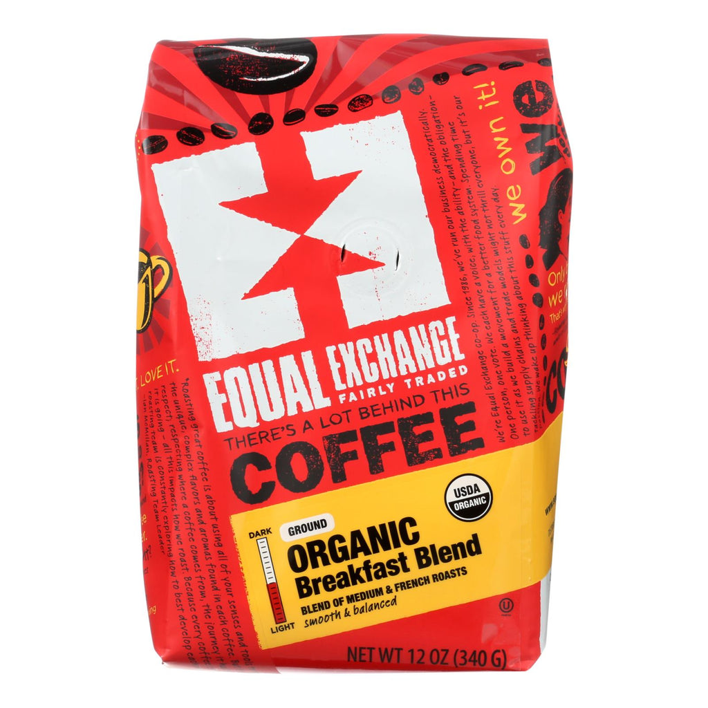 Organic Equal Exchange Drip Coffee - Breakfast Blend (Pack of 6) - 12 Oz. - Cozy Farm 