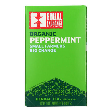 Equal Exchange Organic Peppermint Tea | 6-Pack of 20 Tea Bags - Cozy Farm 