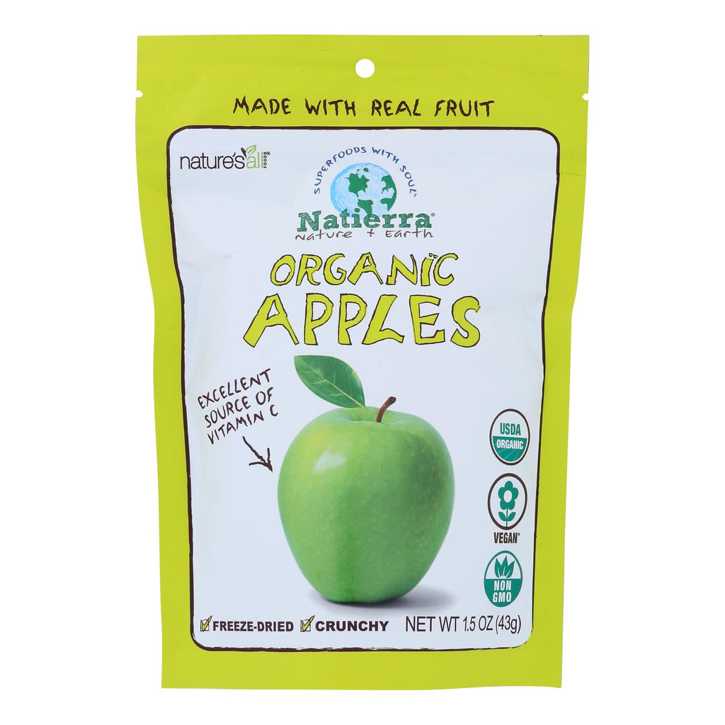 Natierra Organic Freeze-Dried Apples (Pack of 12) - 1.5 Oz - Cozy Farm 