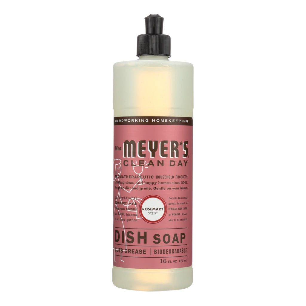 Mrs. Meyer's Clean Day Liquid Dish Soap Rosemary (Pack of 6) - 16 Oz. - Cozy Farm 