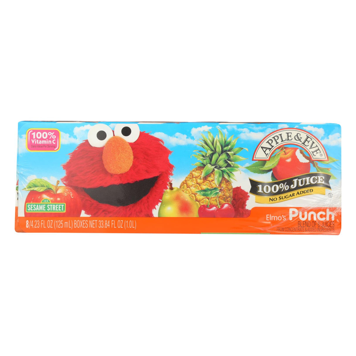 Apple and Eve Sesame Street Elmo's Punch Juice (Pack of 6 - 6 oz.) - Cozy Farm 