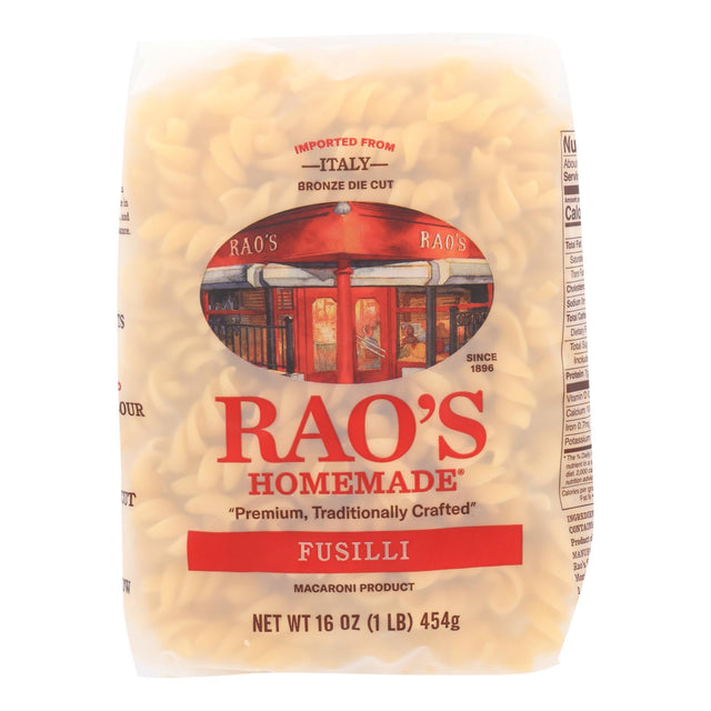Rao's Fusilli Pasta, 16 Oz., Pack of 6 - Cozy Farm 