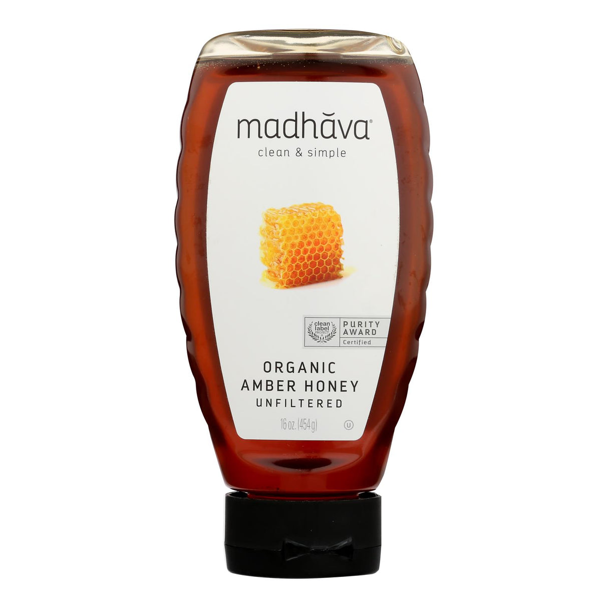 Madhava Organic Amber Squeezy Honey 6-Pack, 16 Oz. - Cozy Farm 