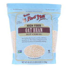 Bob's Red Mill Whole Grain Rolled Oat Bran | Rich in Fiber | 4-Pack, 40 Oz. - Cozy Farm 