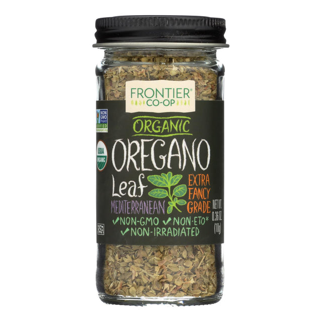 Frontier Herb - Organic Oregano Leaf - Cut and Sifted Fancy Grade Flakes, 0.36 oz - Cozy Farm 