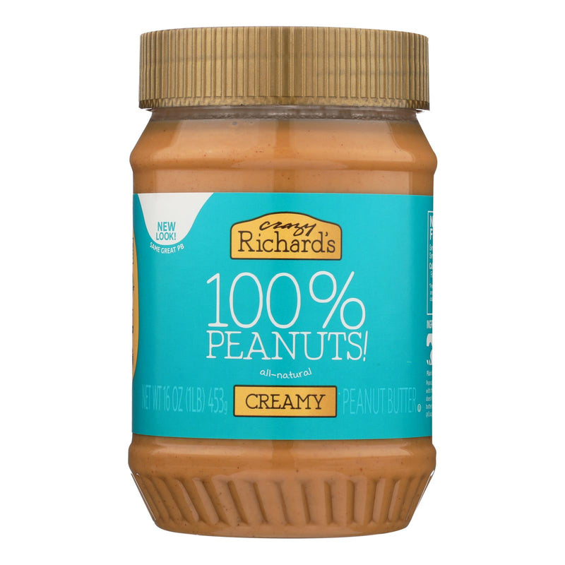 Crazy Richards Creamy Peanut Butter 16 Oz. (Pack of 12) - Cozy Farm 