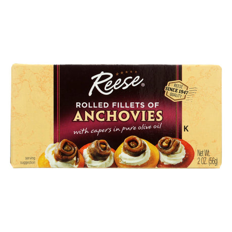 Reese Rolled Anchovies - 10-Pack (2 Oz. Each) - Cozy Farm 