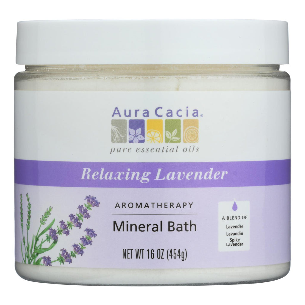 Aura Cacia Aromatherapy Mineral Bath Lavender Harvest (Pack of 16 Oz.) - Cozy Farm 
