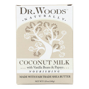 Dr. Woods Coconut Milk Moisturizing Bar Soap - 5.25 Oz - Cozy Farm 